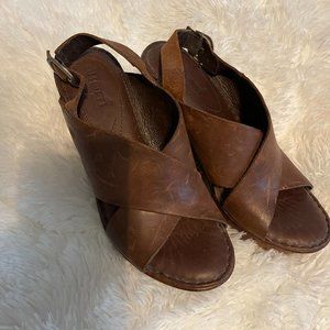 Born Wedges Size 6m Brown - image 1